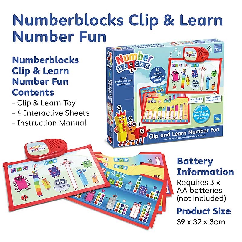 Numberblocks Clip & Learn Number Fun - Contents