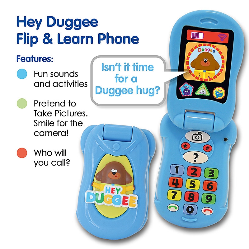 Hey Duggee Flip and Learn Phone - Features