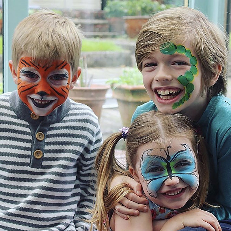 Face Paints Tiger, Caterpillar and Butterfly