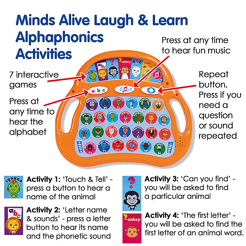 Minds Alive Laugh & Learn Alphaphonics - Activities