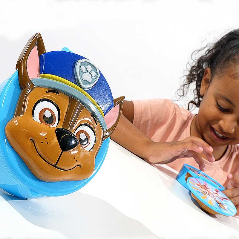 Paw Patrol Chase's Flip Up Learning Pad - Girl using Toy