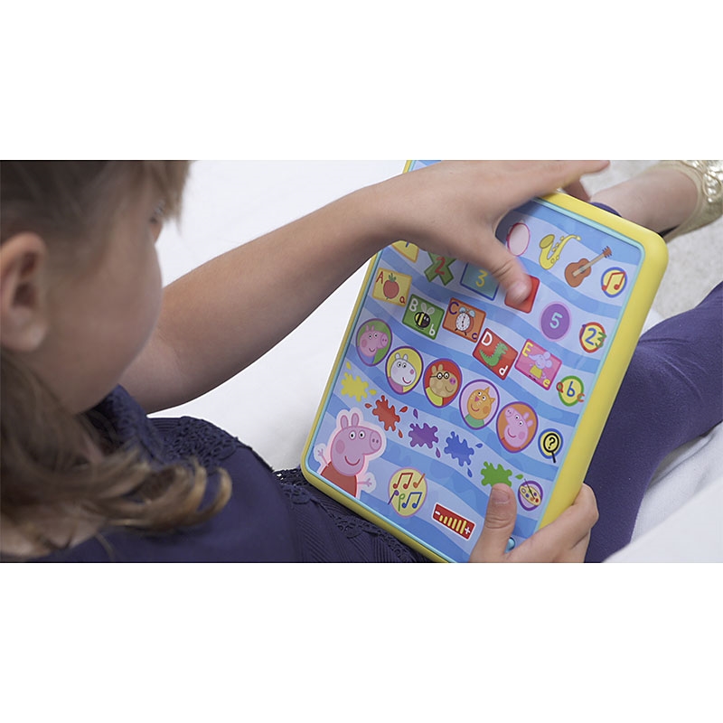 Peppa's Smart Tablet - Daughter Playing on Tablet Close-up