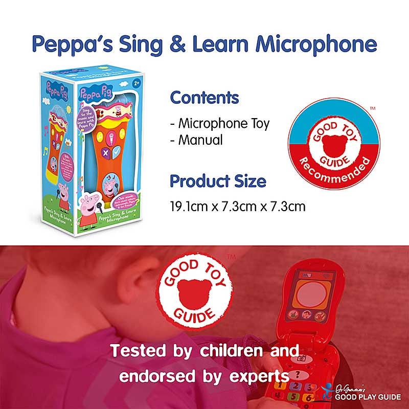 Peppa's Sing & Learn Microphone - Contents