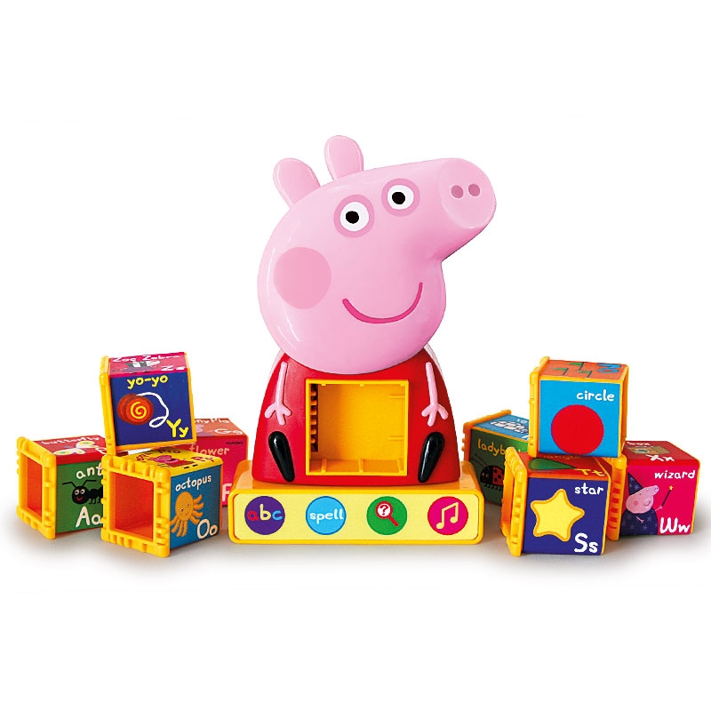 Peppa's Phonic Alphabet Surrounded by Cubes