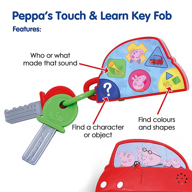 Peppa's Touch & Learn Key Fob - Features