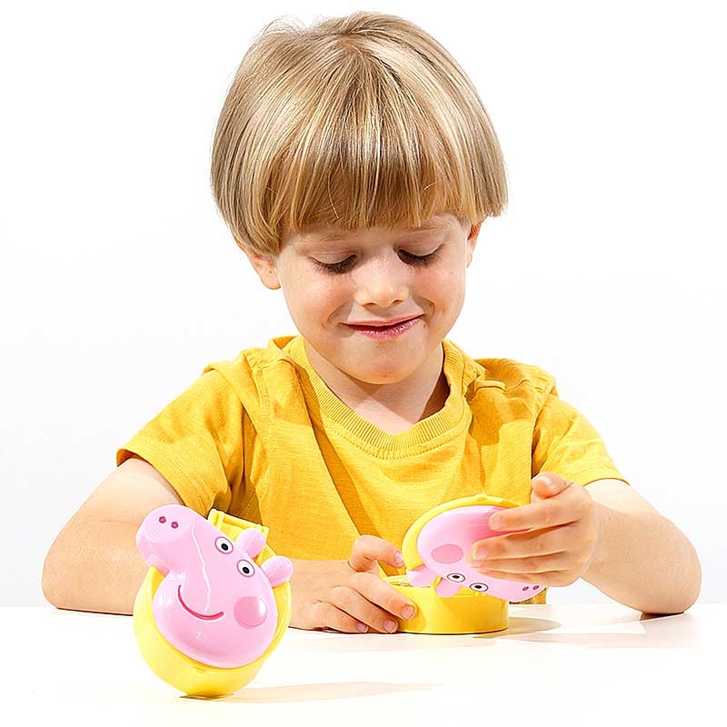 Peppa's Flip Up Learning Pad - Young Boy Interacting with Product