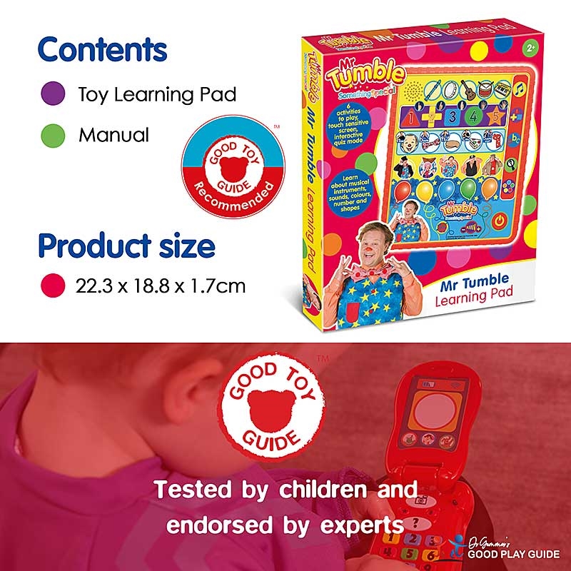Mr Tumble Learning Pad - Contents