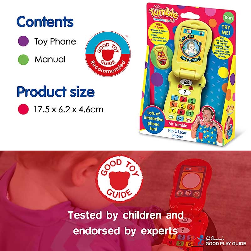 Mr Tumble Flip & Learn Phone - Contents